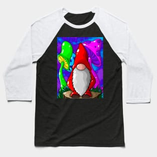 Mushroom Gnome Baseball T-Shirt